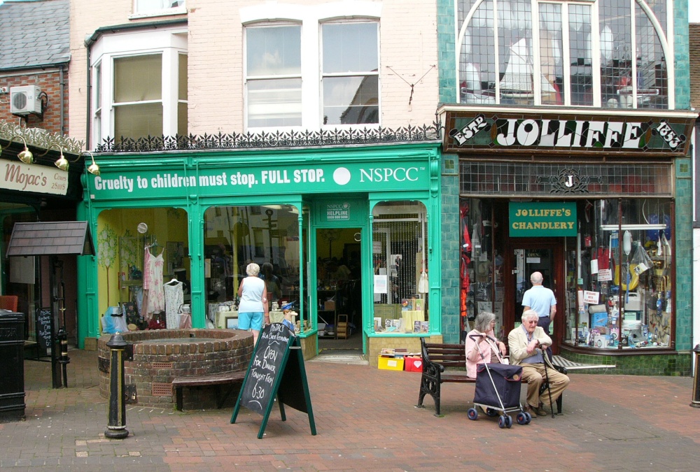 Photograph of Cowes shops