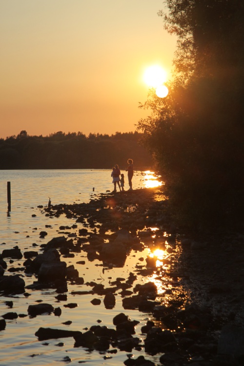 Sunset on Pennington Flash