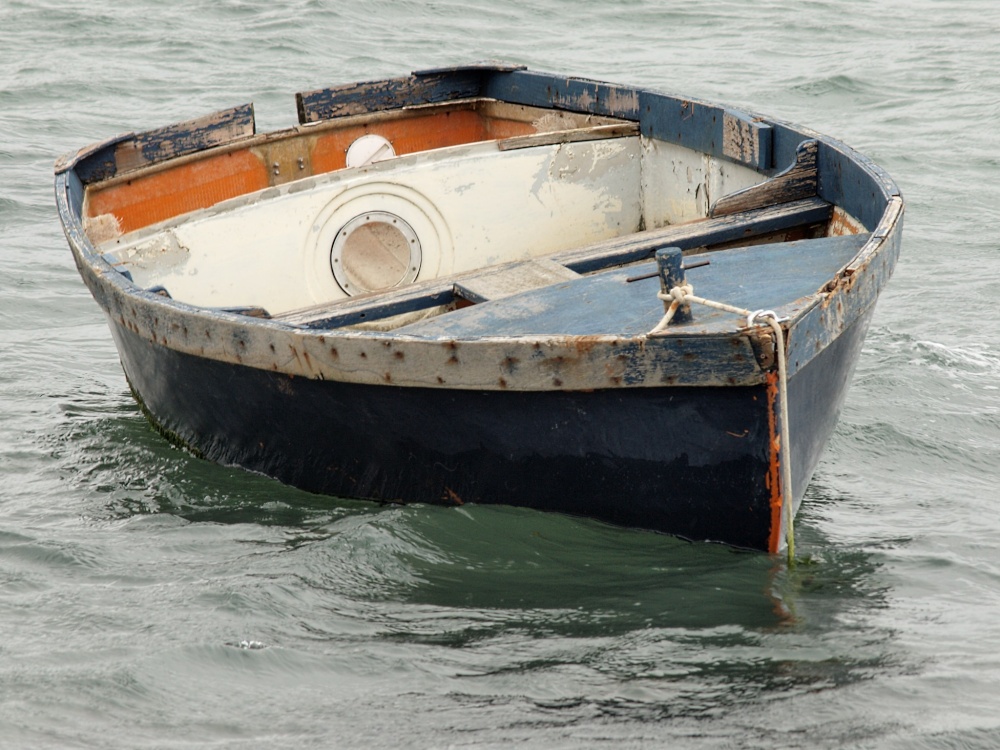Photograph of Dilapidated boat at Emsworth, Hampshire.