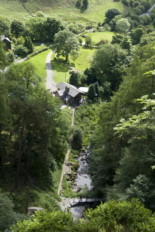 View over Pistyll Rhaeadr
