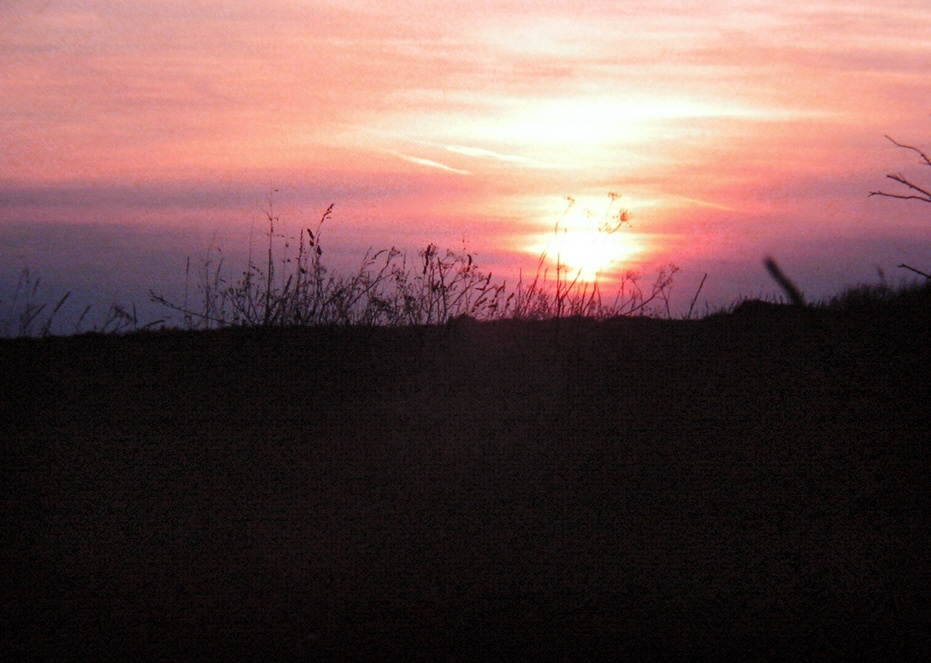 Sunset over the Isle of Sheppey.