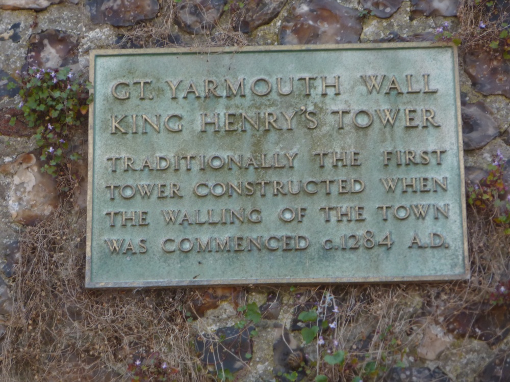 Plaque on King Henry's Tower