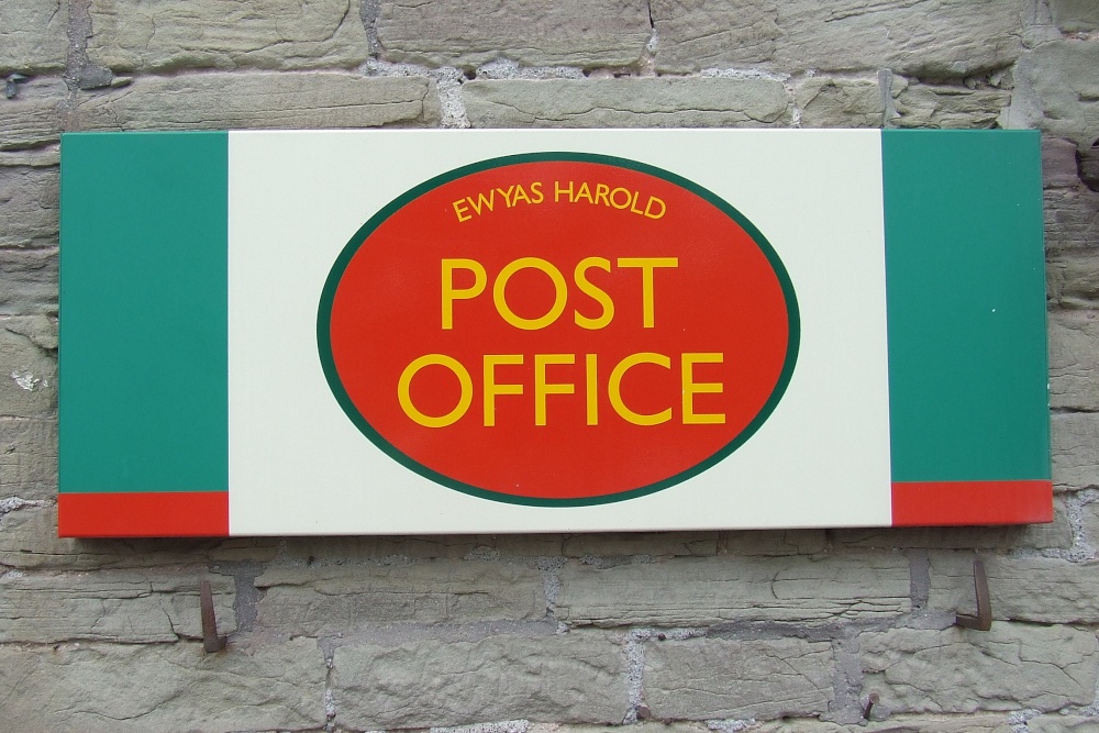 Post Office sign at Ewyas Harold
