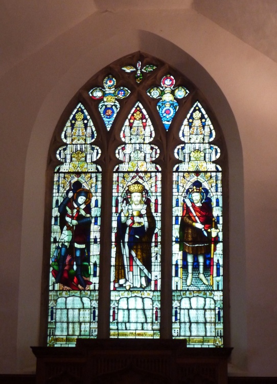 Stained Glass Window in the Church.