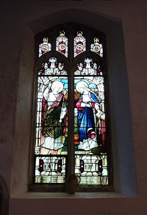 Stained Glass Window in the Church.