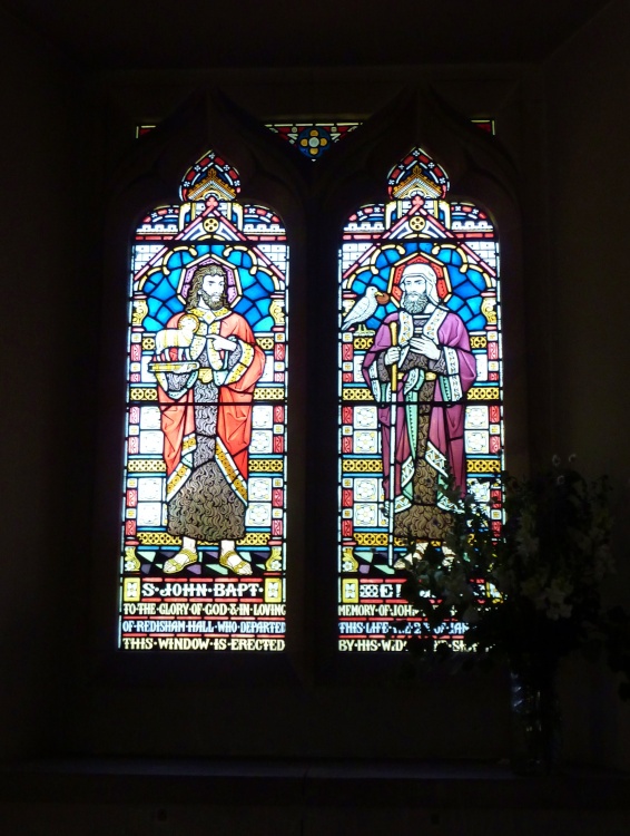 Stained Glass Window in the Church.
