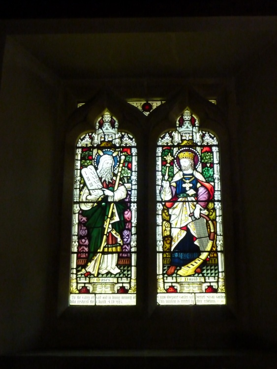 Stained Glass Window in the Church.