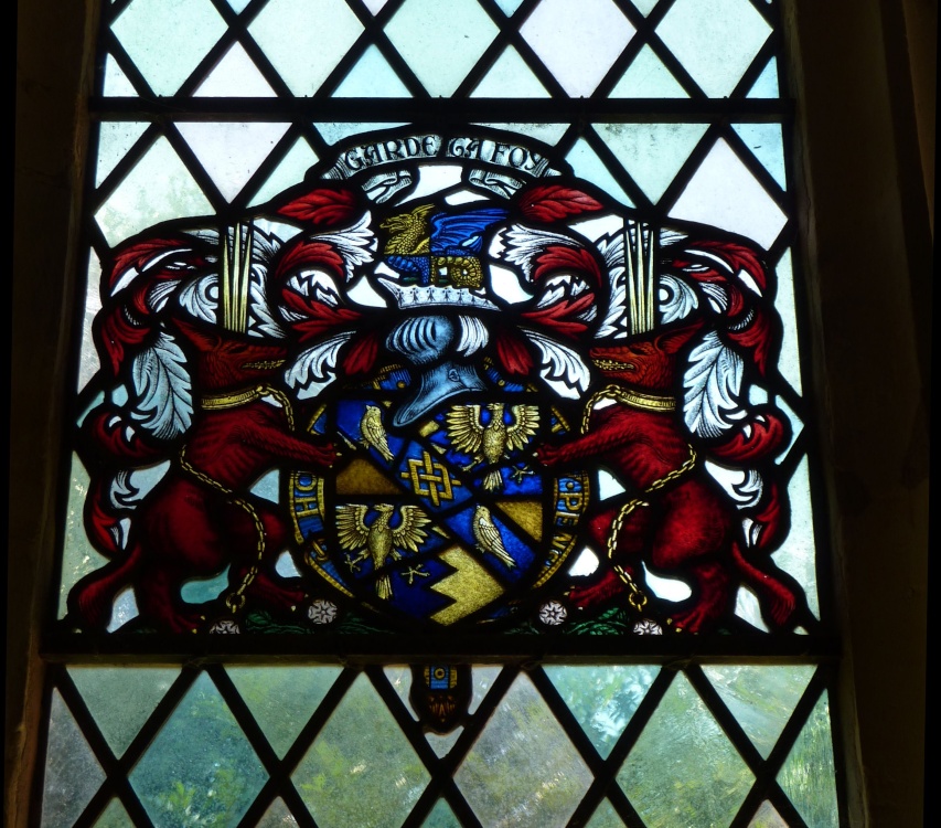 Photograph of Stained Glass Window in the Church.