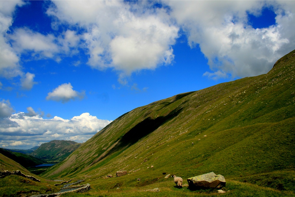 Kirkstone Pass, Cumbria.  Brotherswater is in the distance.