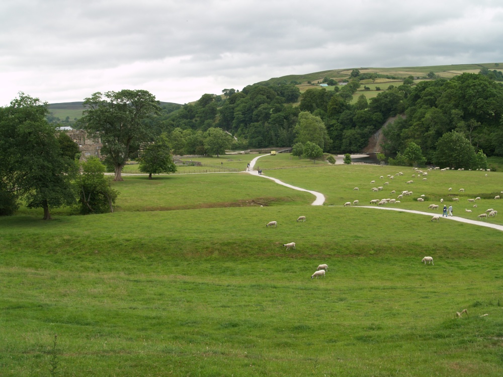 Photograph of The grounds of Bolton Abbey, Yorkshire.
