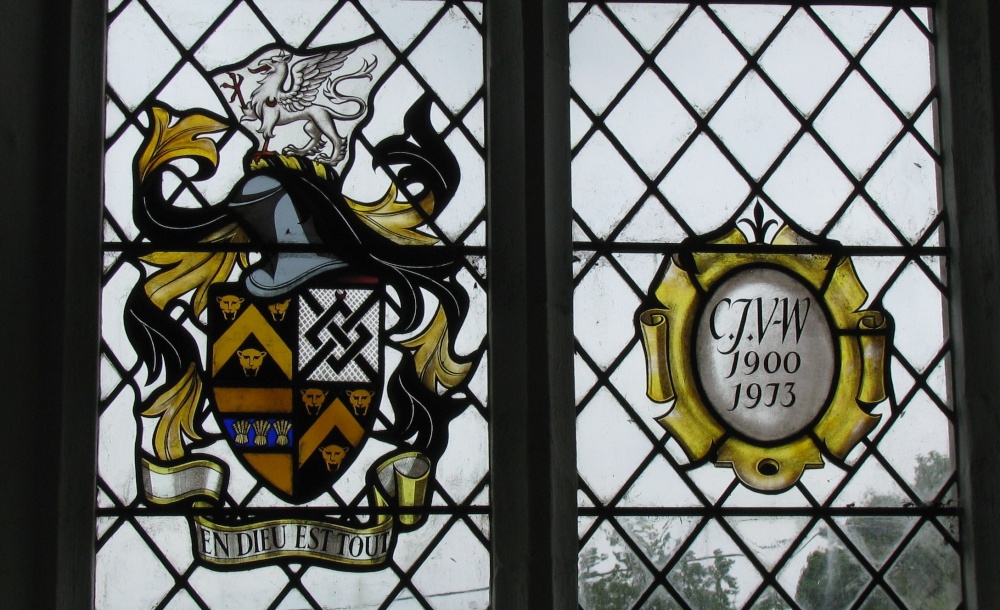 Stained Glass Window in the Church.