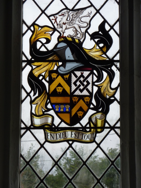 Stained Glass Window in the Church.