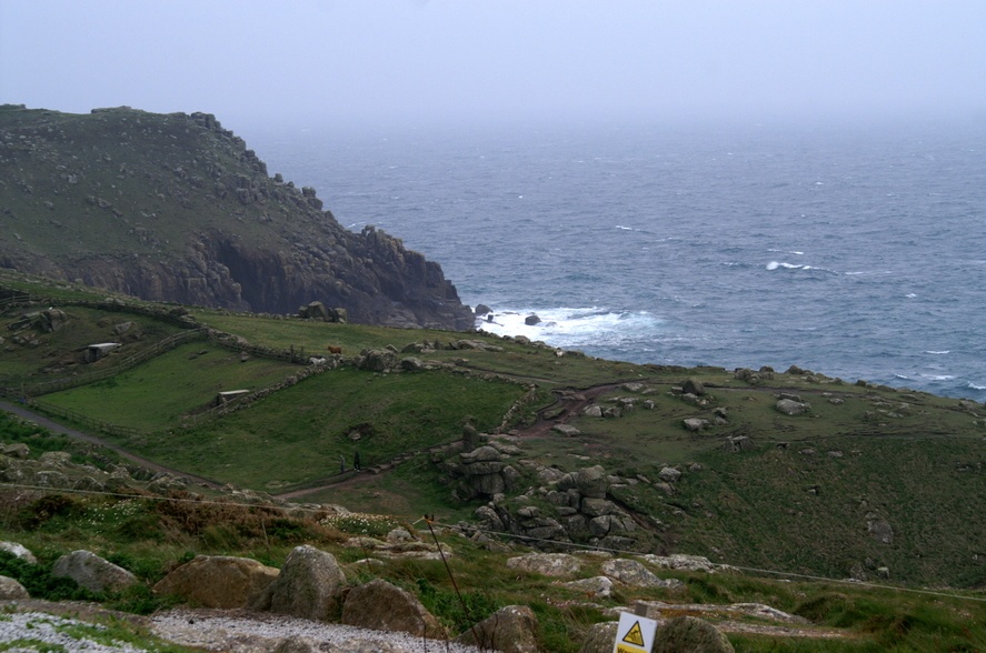 Lands End on a cloudy and windy day.
