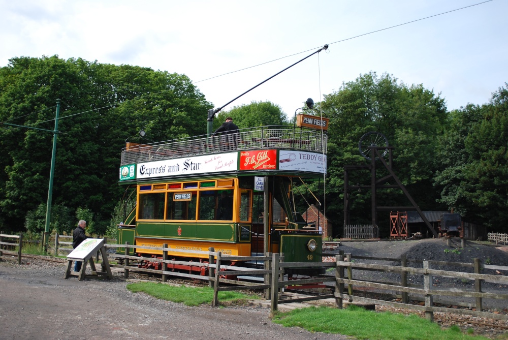 A tram by the old mine at the Black Country Museum photo by Stephanie Jackson