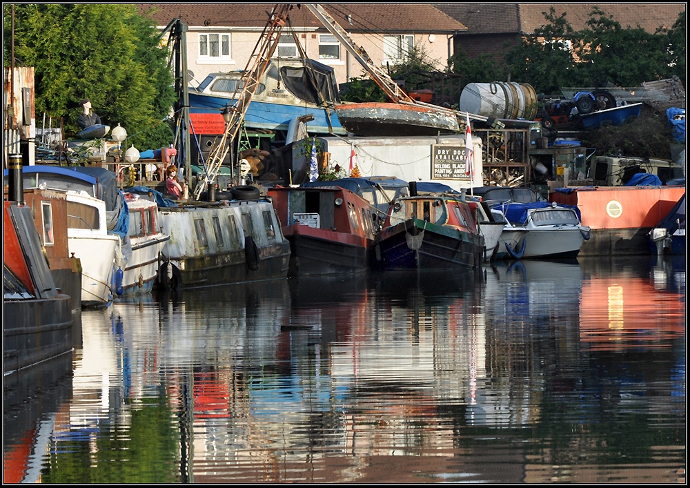 Multicoloured Boatyard.