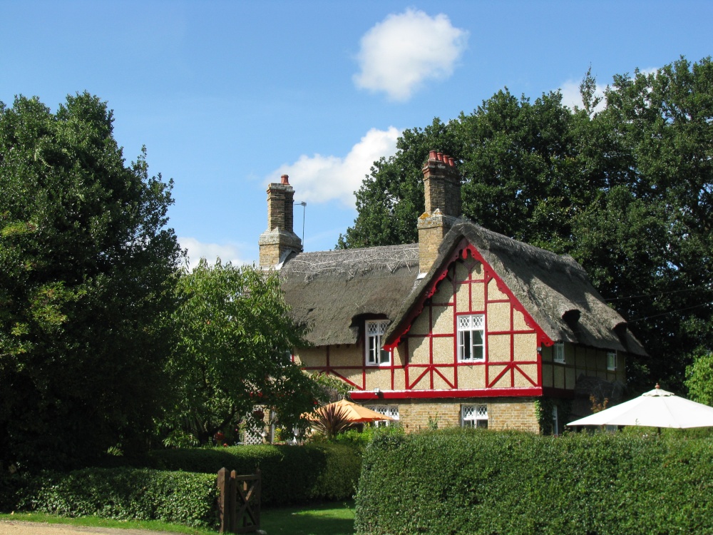 Pretty thatched house