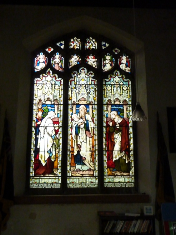 Stained Glass Window in the Church.