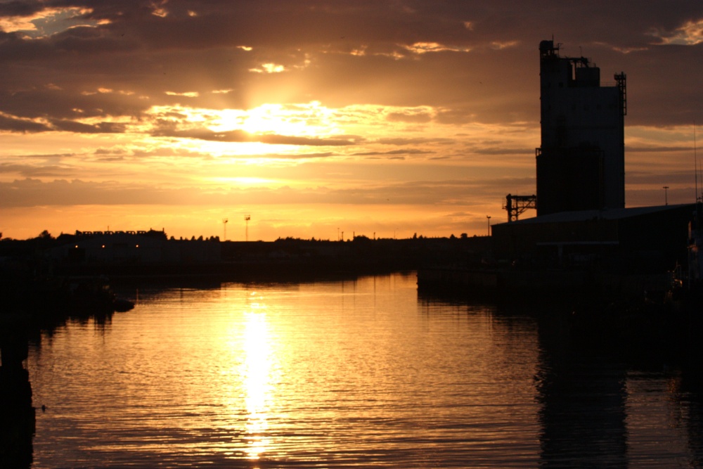 Sunset over the harbour