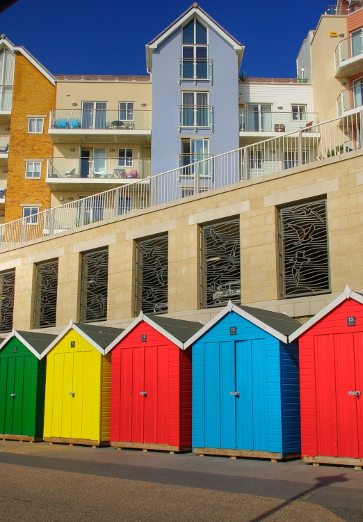 Beach huts in Boscombe