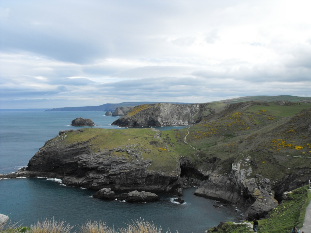 Cornish coastline from Tintagel Castle