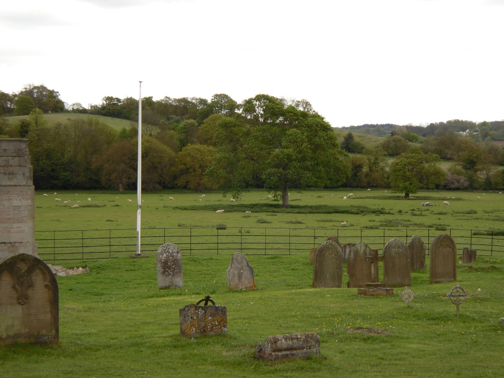 Churchyard near the Church of Holy Virgin in Polstead, Suffolk
