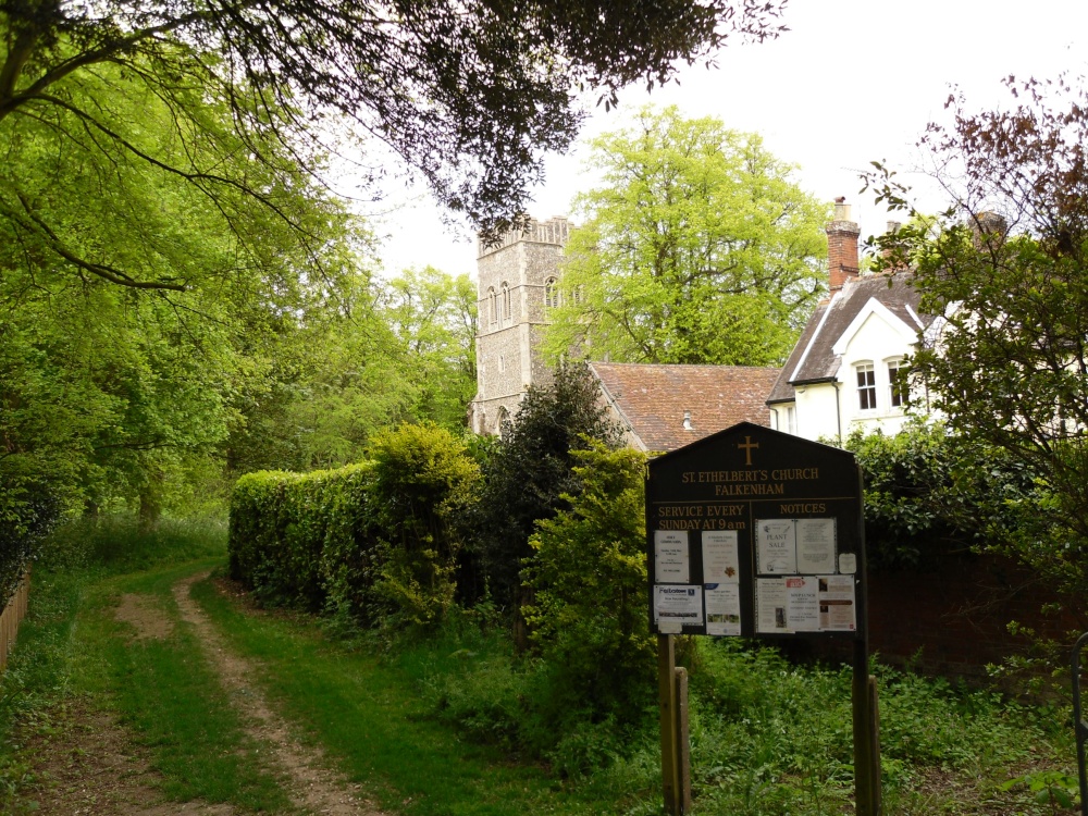 Medieval Church of St Ethelbert the Martyr in Falkenham