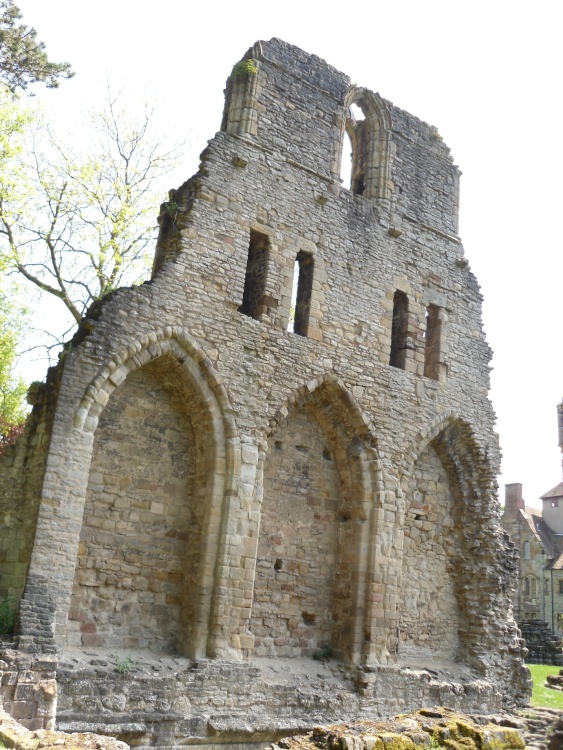 Ruins of Cluniac Priory of St Milburga in Much Wenlock