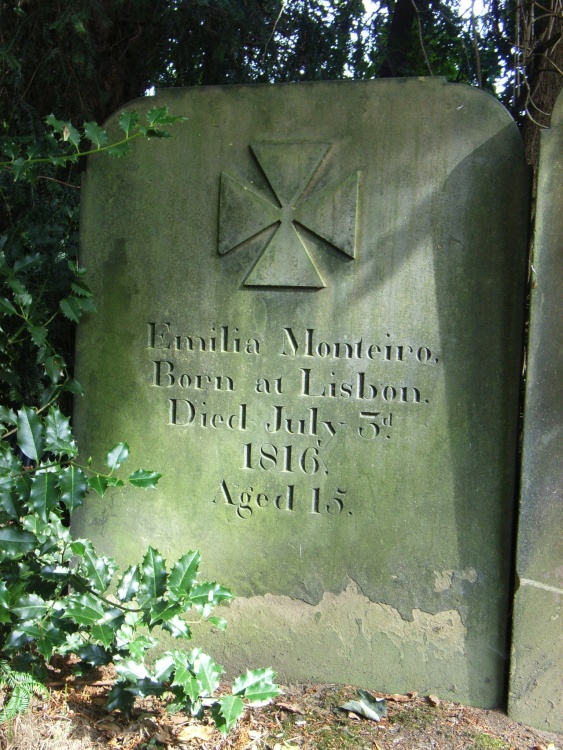 Grave of Emilio Monteiro novice nun St Peters, Kirkthorpe