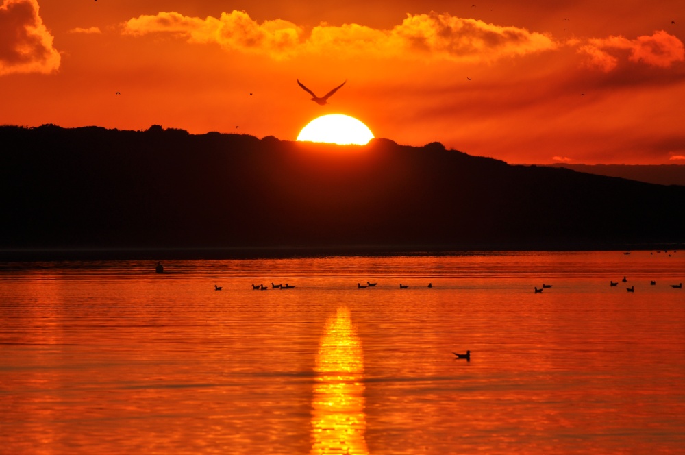Sunset at Mudeford Quay