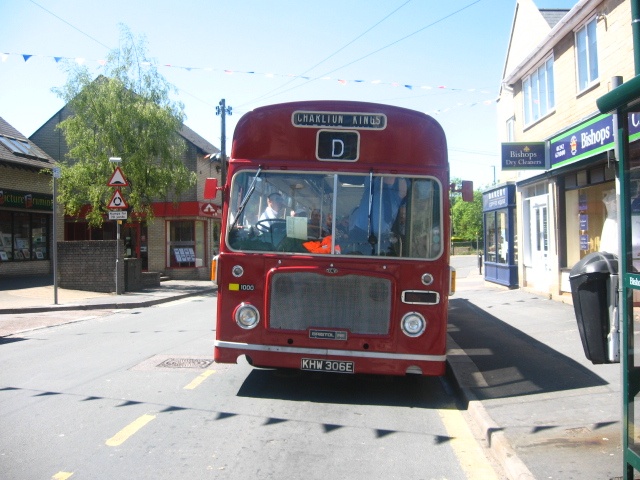 Photograph of Bus and Bunting