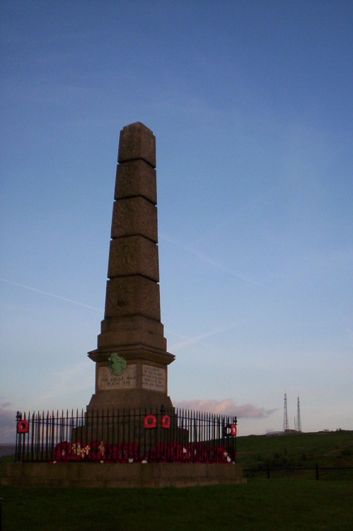 The Cenotaph on top of Werneth Low
