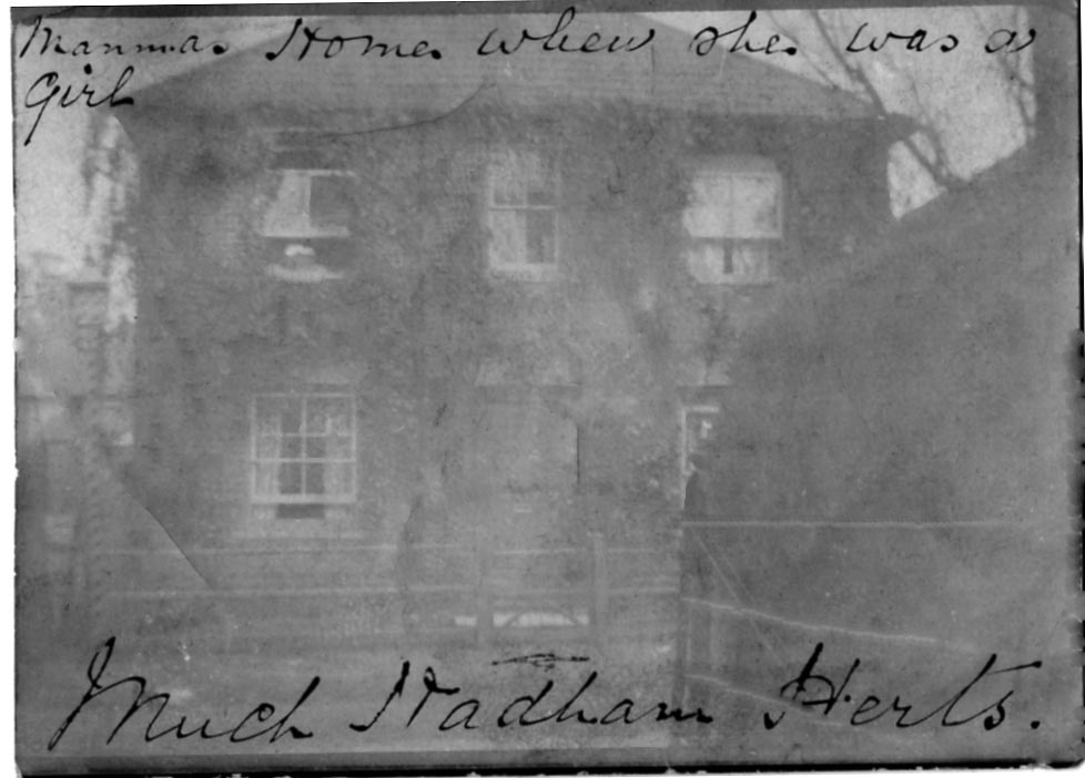 Photograph of Ancestral home in Much Hadham lived in by the Sullins family