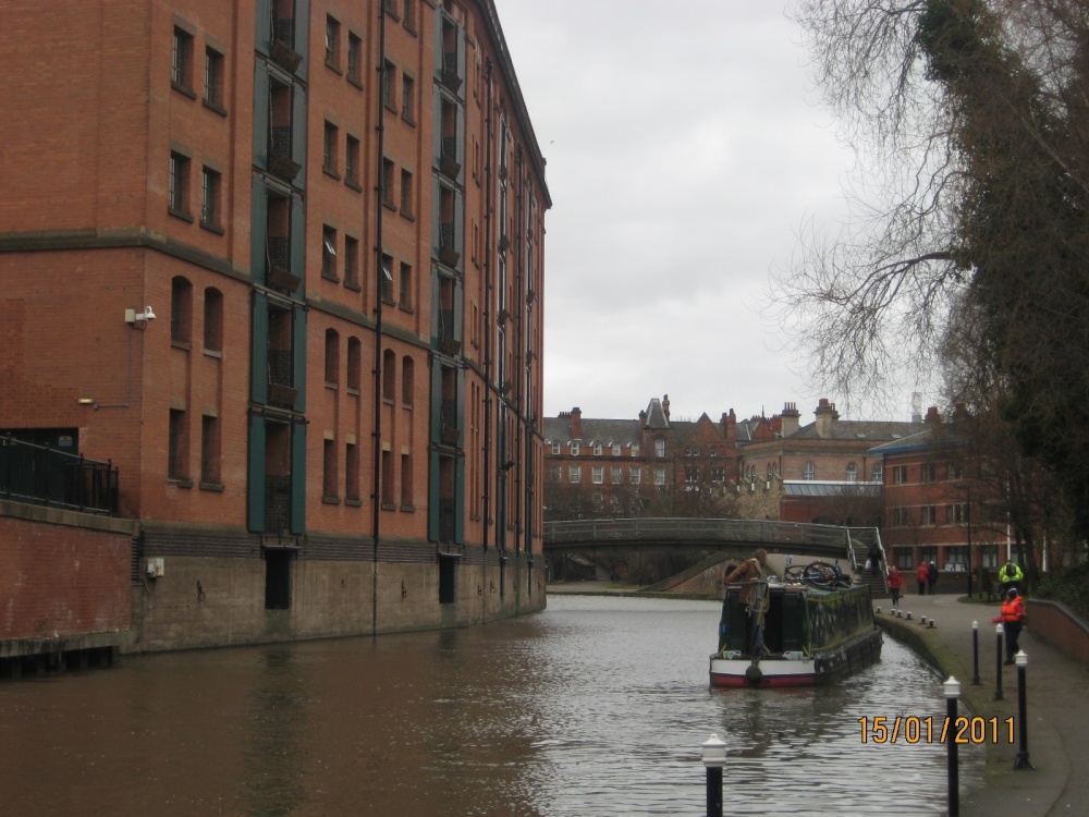 A barge on the canal.