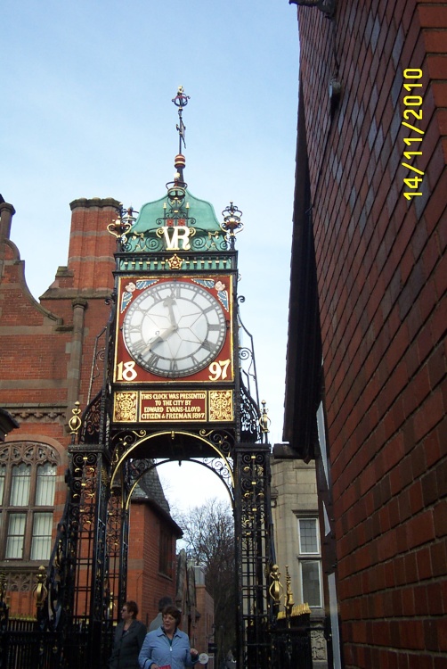 The clock on Chester Wall