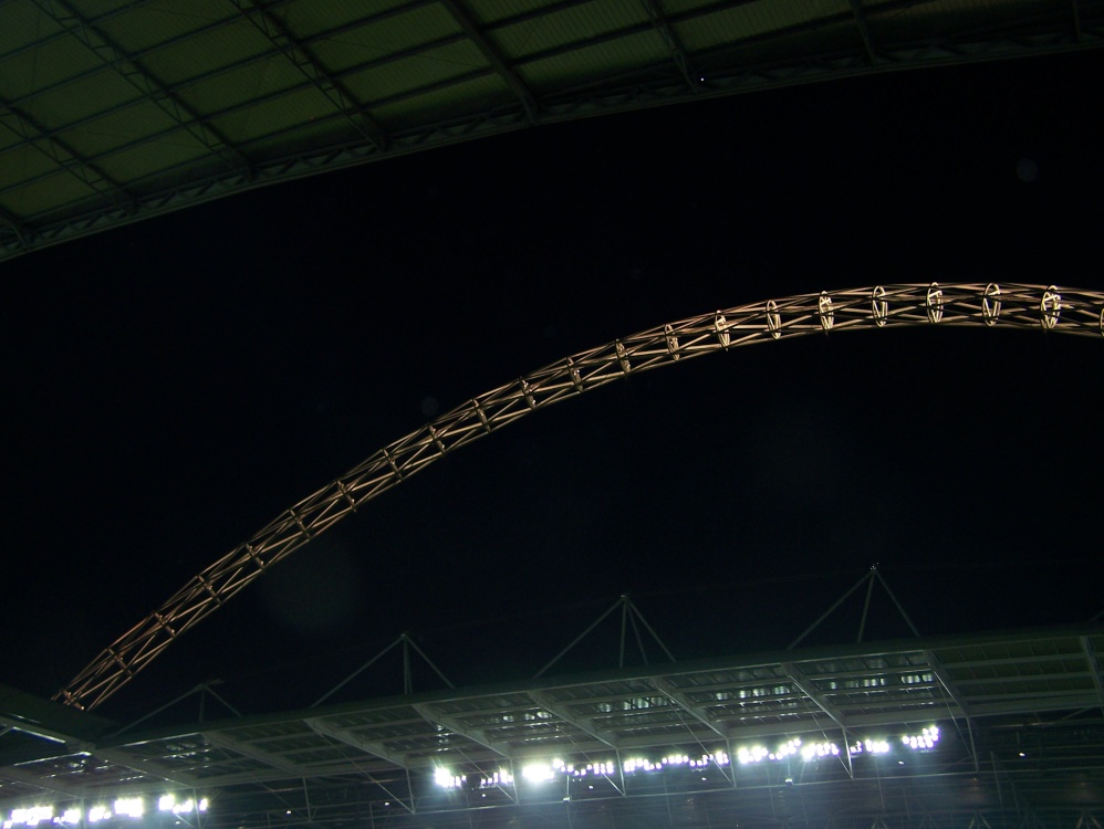 The Arch taken from inside Wembley Stadium photo by Sue Tym