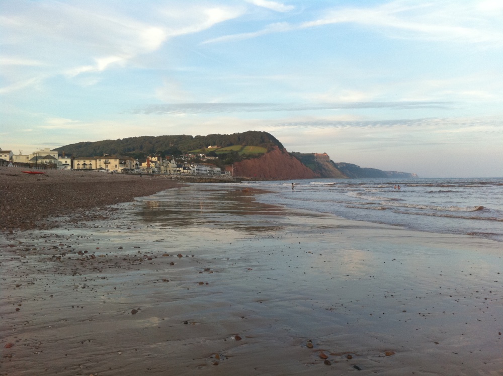 Sidmouth Beach (full view) in 2010
