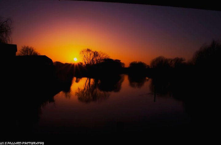 Photograph of Sunset over the Trent