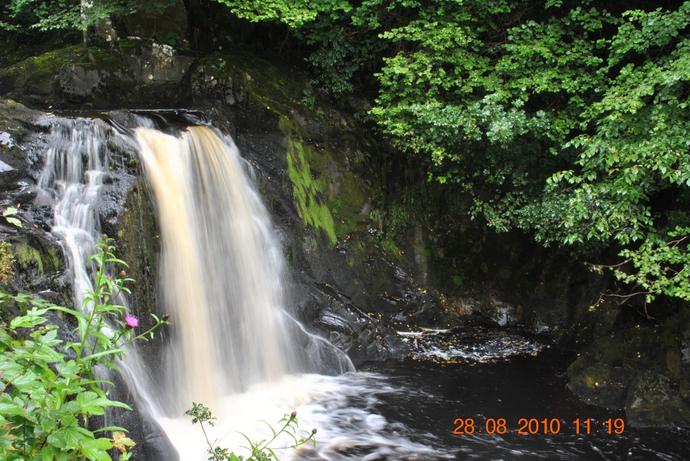 The falls after Autumn rain had fallen photo by Ted Scott