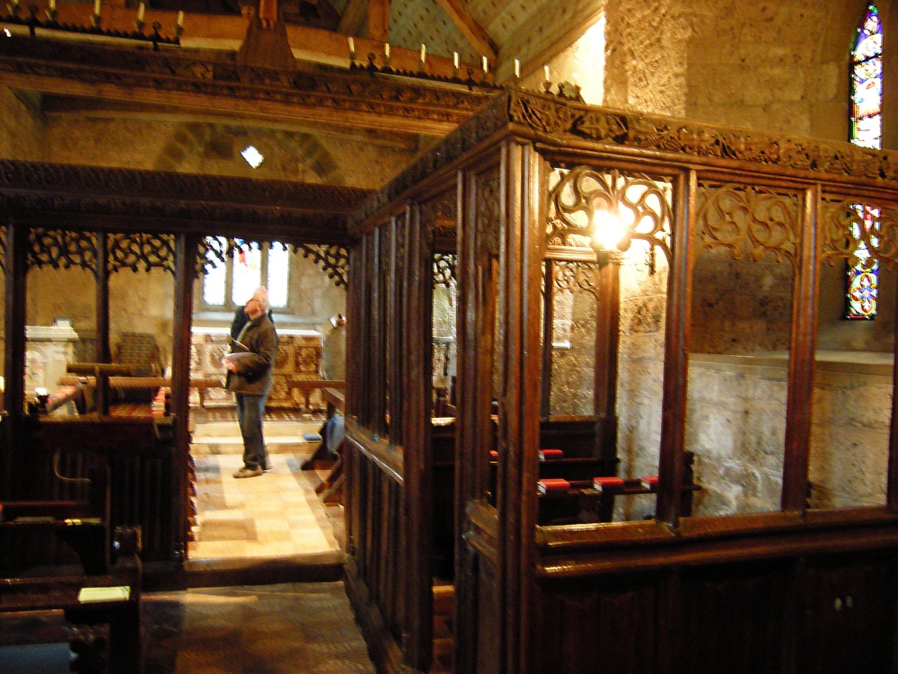 Photograph of Interior of St Andrew's Norman Church in Shelsley Walsh