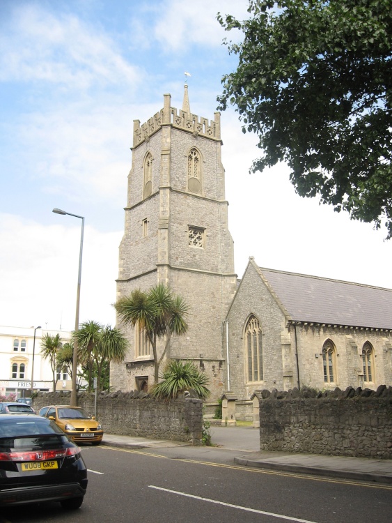 Church and Palm Trees
