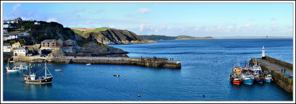 Mevagissey panorama.