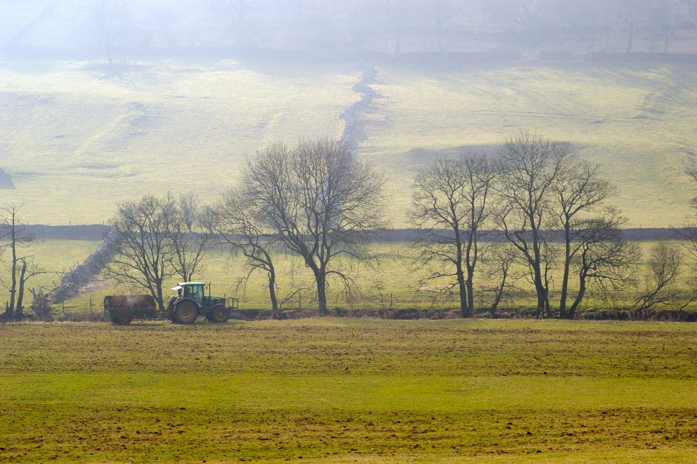 Photograph of Tractor at work, Nidderdale