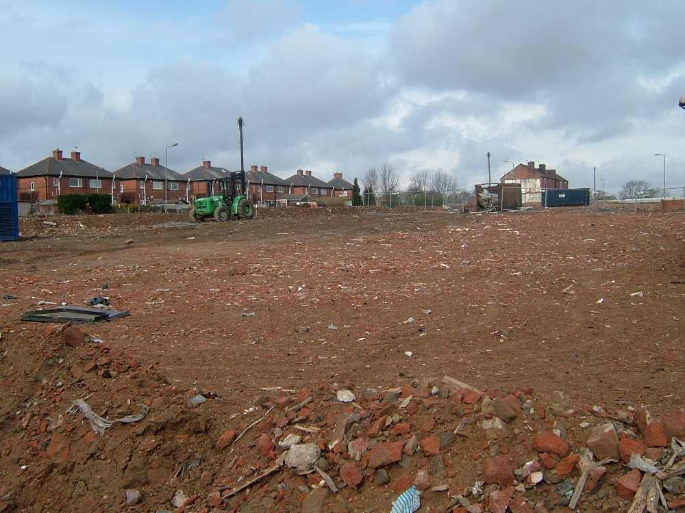 Final destruction of Hemsworth west end streets.