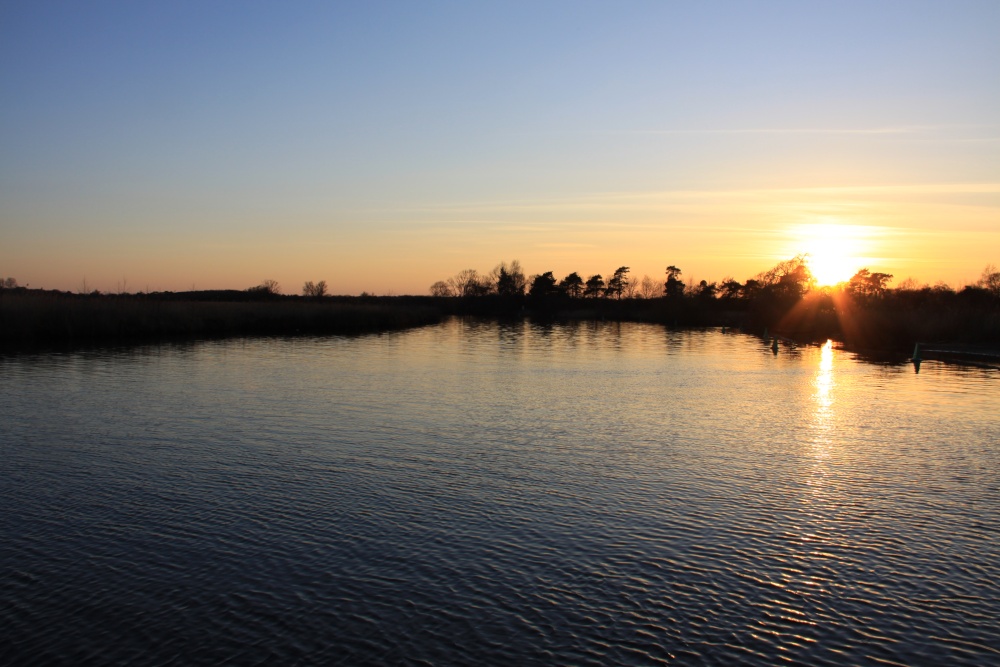 Sunset on the Bure River