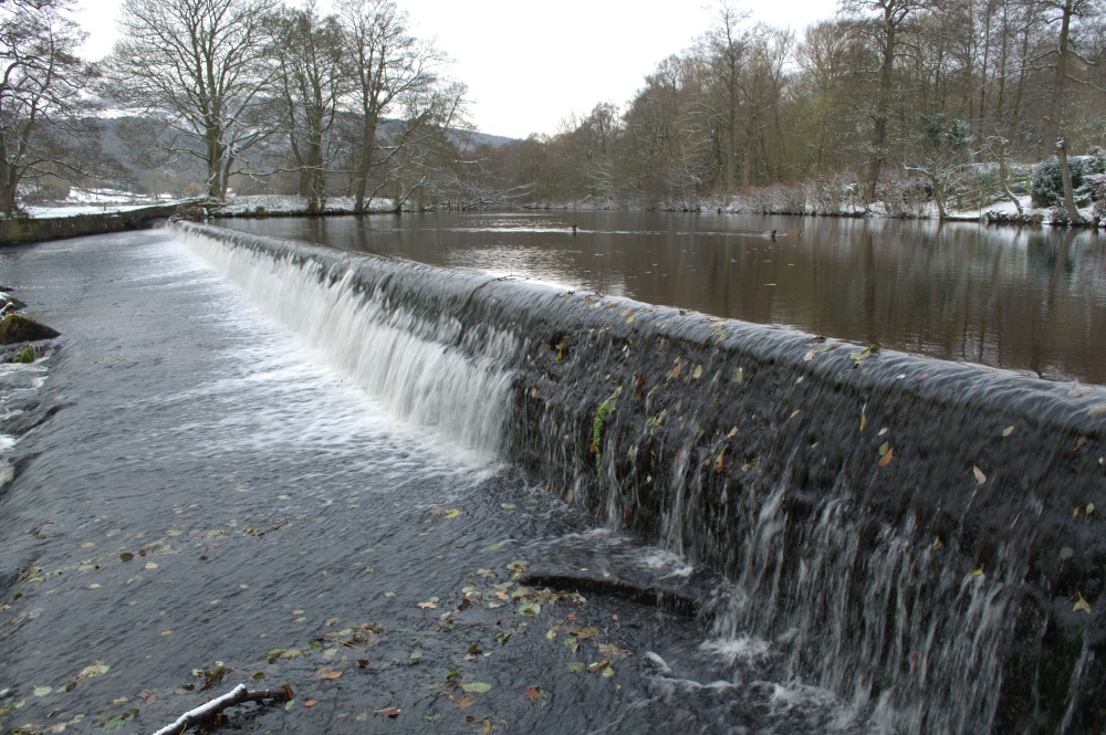 The River Derwent passing Bamford Mill