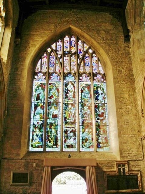 Stained Glass inside St. John the Baptist Church