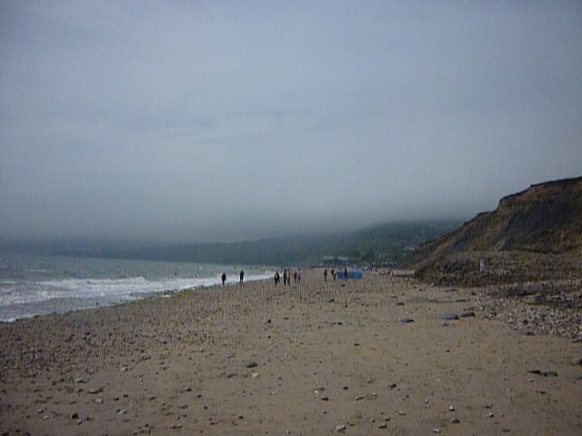 Charmouth in mist 2010