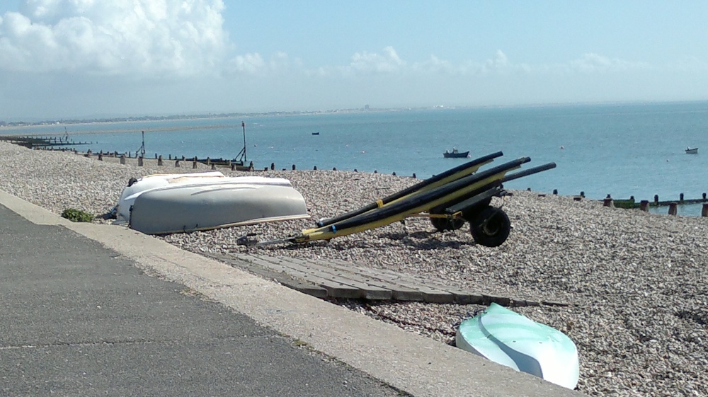Boats on beach