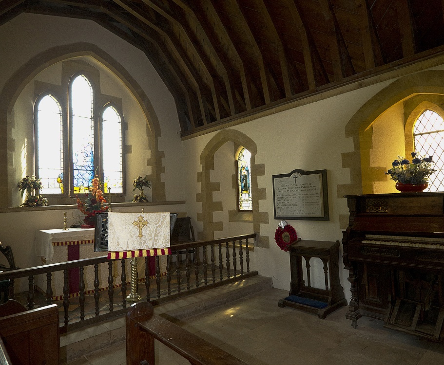 Inside the Church at Tyneham