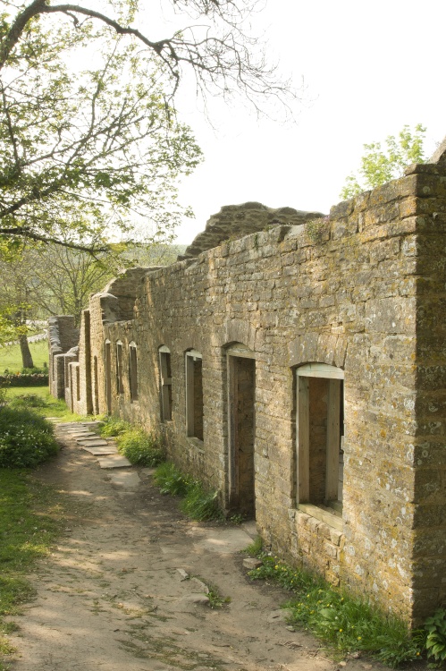 Abandoned cottages at Tyneham Village